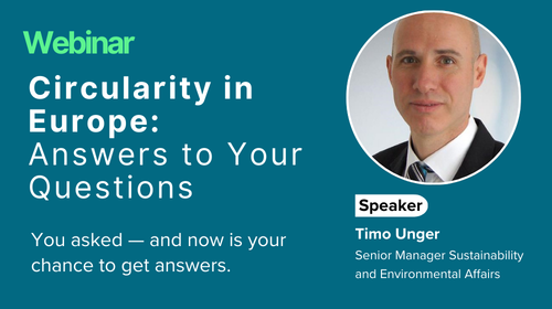 Circularity in Europe Answers to Your Questions Webinar Blog