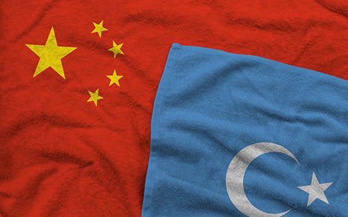 Uyghur and chinese flag - blog