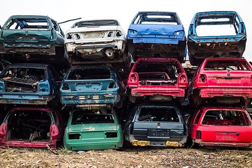 car bodies stacked - blog
