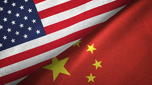 chinese and US flags - blog
