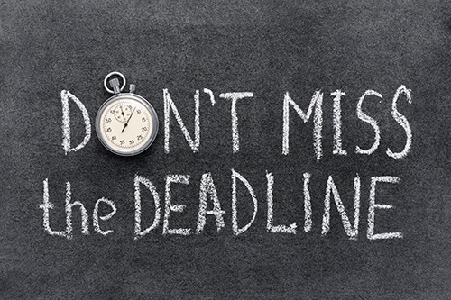 don't miss the deadline-blog