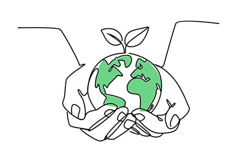 earth in hands - blog