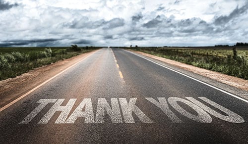 thank you road - blog