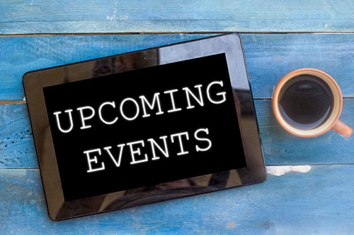 upcoming events tablet - blog