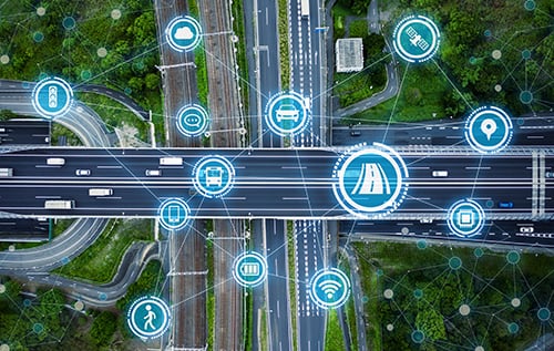 connected vehicle road icons - blog